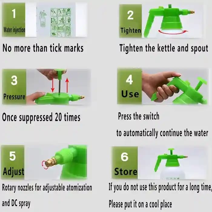 FarmEarth 2 Liter Garden Pressure Sprayer, Manually Operated For Sanitizing And Gardening Operations, Green Color - Image 4