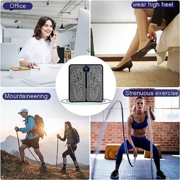 EMS Electric Foot Massager, Portable Circulation Stimulator - 8 Modes - Image 5