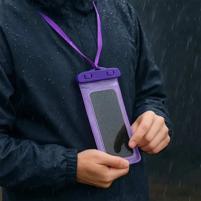 Mobile Pouch Cover Water Protector, Protector with Touch Screen & Secure Lock System (Color May Vary, Mix Design) - Image 6