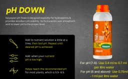 Katyayani pH Down, Advanced Liquid Solution For Hydroponics, Nutrient pH Adjustment 4