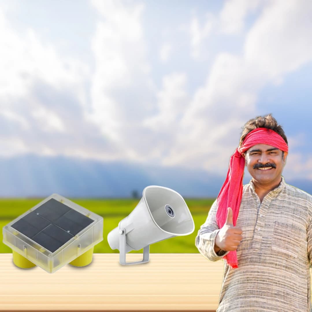 Radhe Agri Solar Smart Animal Repellent Light, Flashing Red LED Light, Real Animal Audio Output, Day & Night Sensor - Image 5