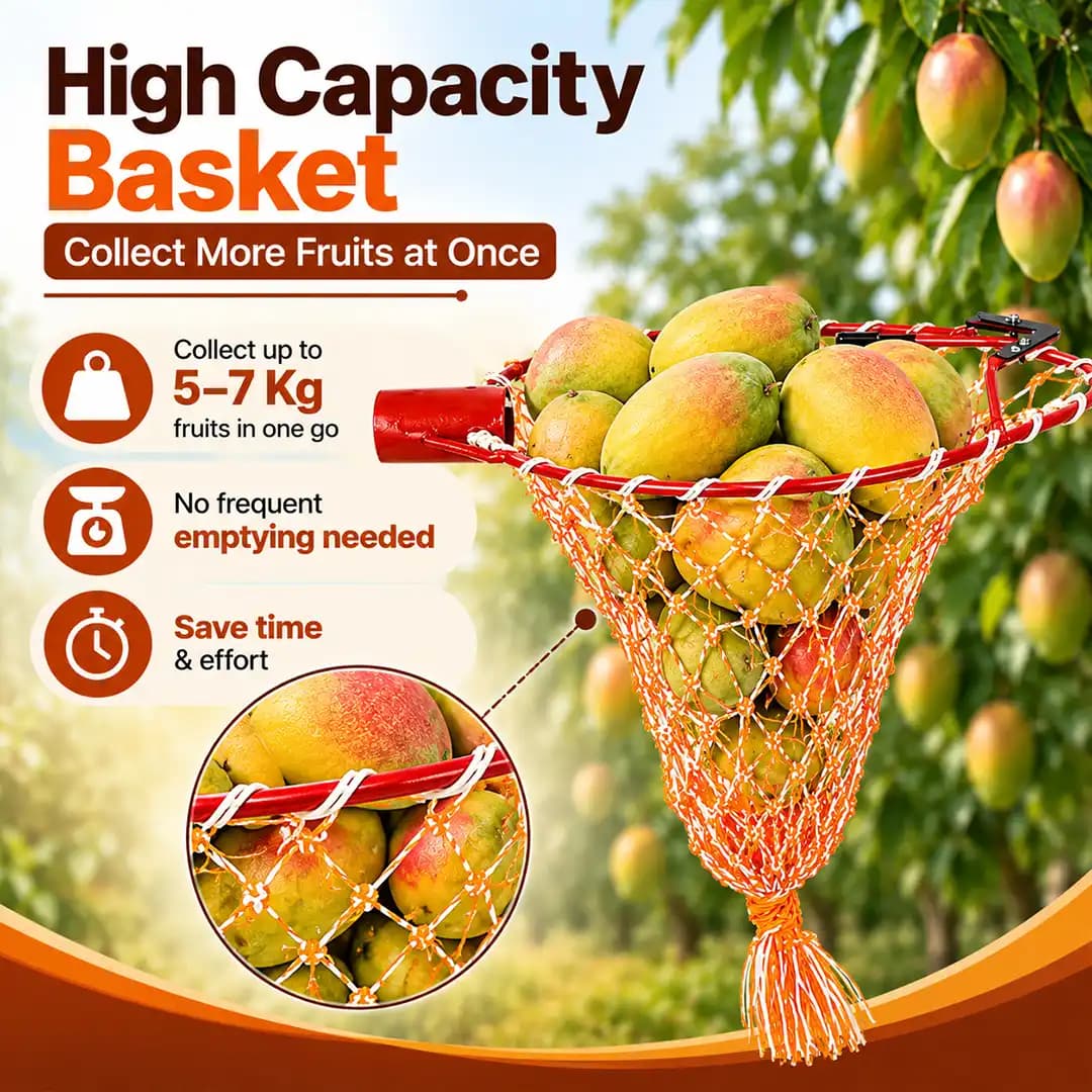 Mango Plucker Without Handle, Heavy Material Industrial Grade Nylon with High Carbon Steel Blade - Image 3