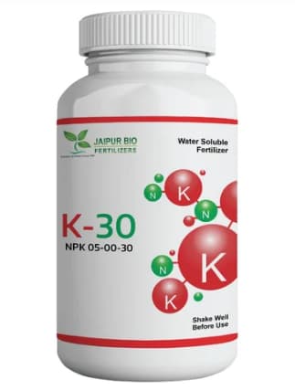 Jaipur Bio Fertilizers K 30, NPK 05:00:30 Potassium Concentrate 30% & Amino Acids Suspension Concentrate for Plants. - Image 1