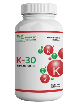 Jaipur Bio Fertilizers K 30, NPK 05:00:30 Potassium Concentrate 30% & Amino Acids Suspension Concentrate for Plants.