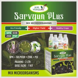 AgriVenture Sarvgun Plus (NPK + SOB + ZSB + PSF) Mix Micro Organisms Bacterial Products 4