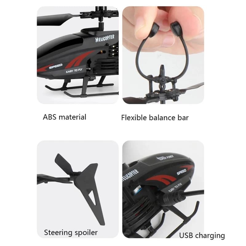 Remote Control Helicopter, RC Helicopter, USB Chargeable Cable For Children (Pack of 1) - Image 6