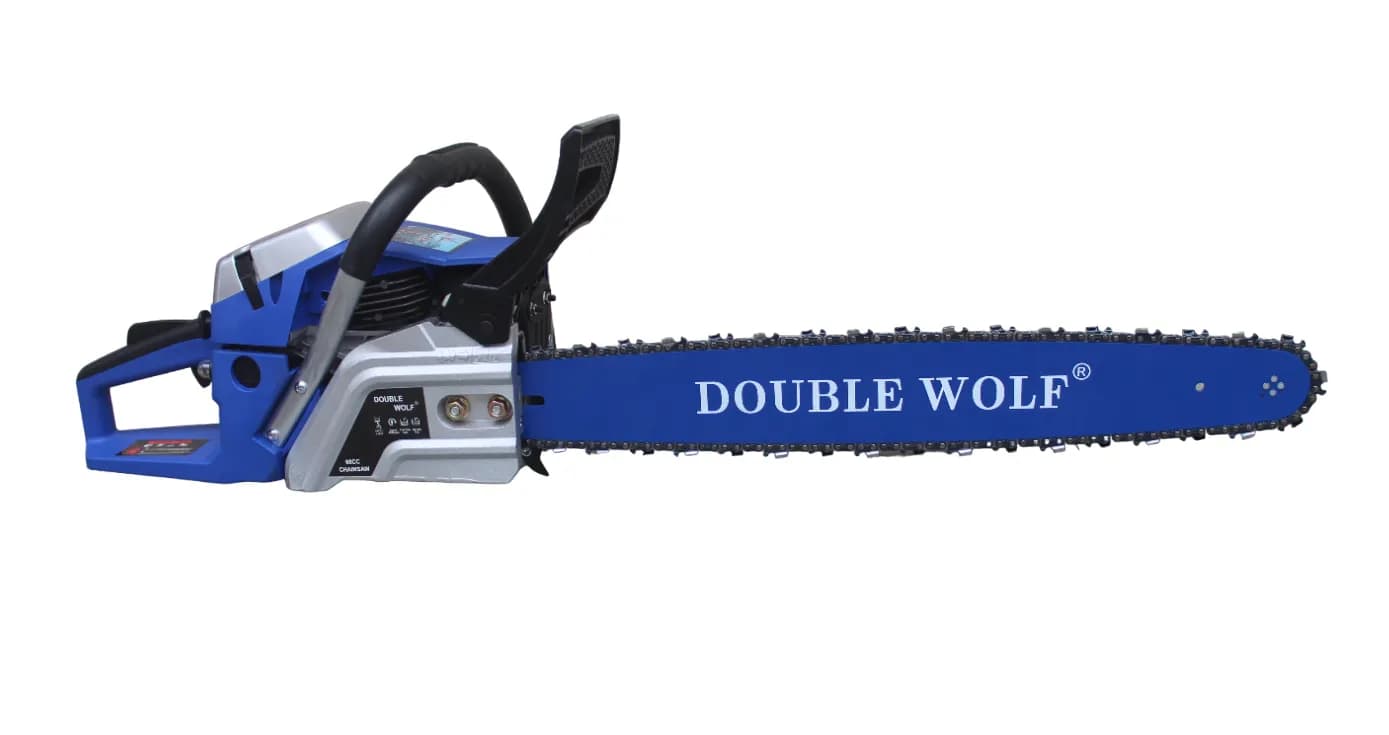 Double Wolf 68CC Heavy Super X Chainsaw, 2 Stroke Petrol Engine, Air-Cooled - Image 4
