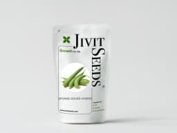 Jivit F1 Hybrid Sponge Gourd Raiyna Light Green, Gilki Ke Beej, Ghiya ke Beej. 5