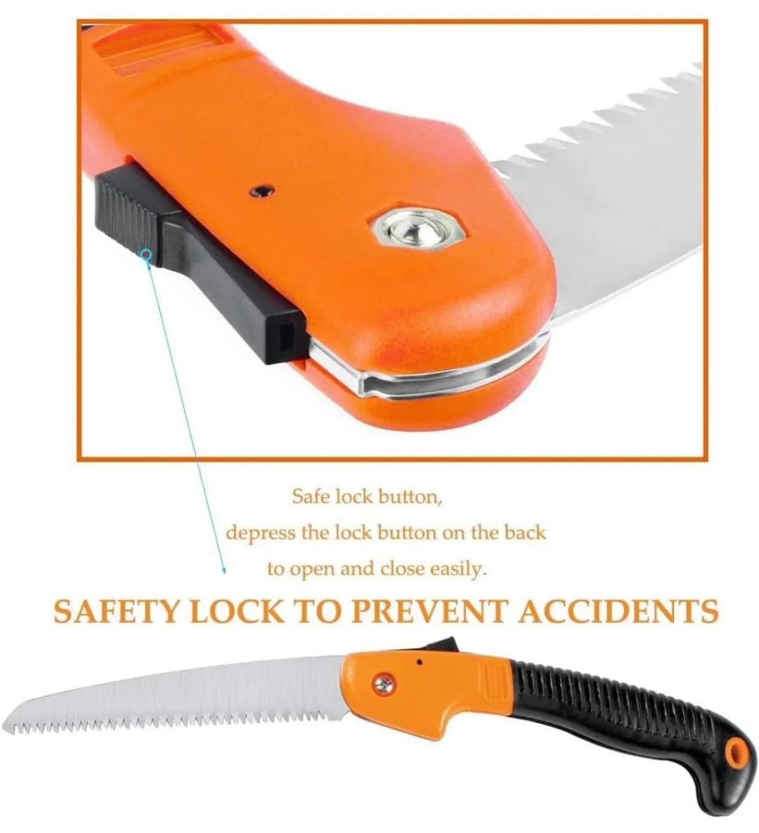 CropKraft Foldable Pruning Saw Single Hand, Perfect For Cutting Bamboo, Wood, And General Gardening. - Image 5