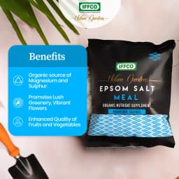 IFFCO Urban Garden Epsom Salt Meal, Organic Magnesium Sulphate Fertilizer For Plants, Home And Garden Nutrient Supplement 3