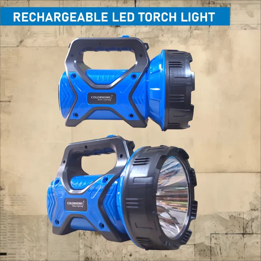 Radhe Agri COLORHOME Torch Light, Rechargeable, Lithium-Ion Battery, 1 KM Range - Image 5
