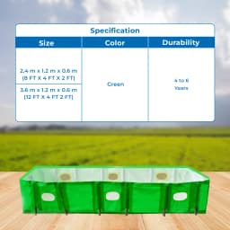 Green Raksha HDPE UV Treated ISO Vermi Compost Bed , UV Coated With Long Life, Made Up Of 5 Layers 5