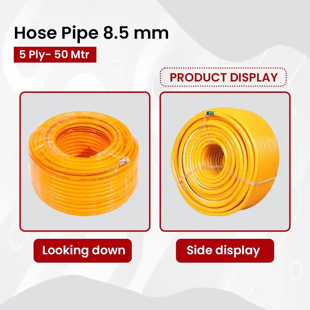 Balwaan Hose Pipe 8.5mm, 3 Ply Heavy Duty And High Pressure Pipe, Multiple Use For Spraying In Garden, Agriculture, Commercial and Construction Works - Image 3