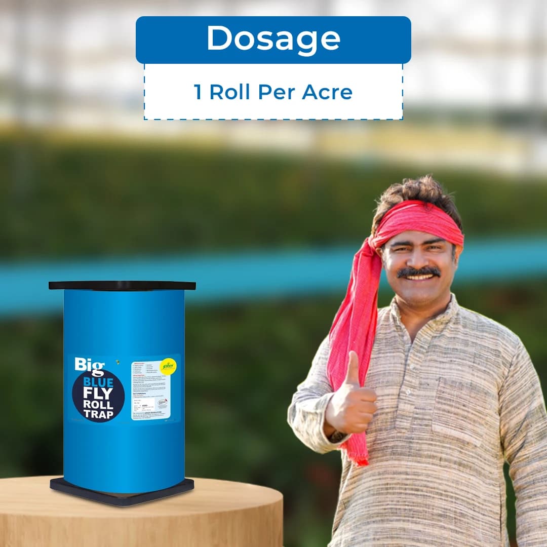 Green Revolution Blue Sticky Roll Trap, 15 Cm x 100 Mtr, Effective For Controlling Flying Insects - Image 5