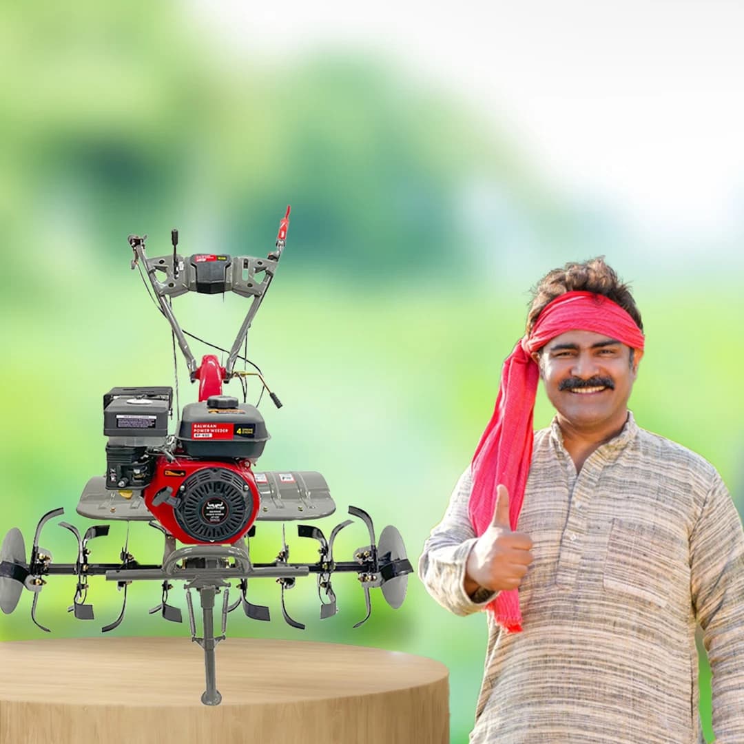 Balwaan BP-650 Power Weeder, 7 HP High Power Engine, 4 Stroke, Used For Weeding In All Types of Agriculture Crops - Image 5