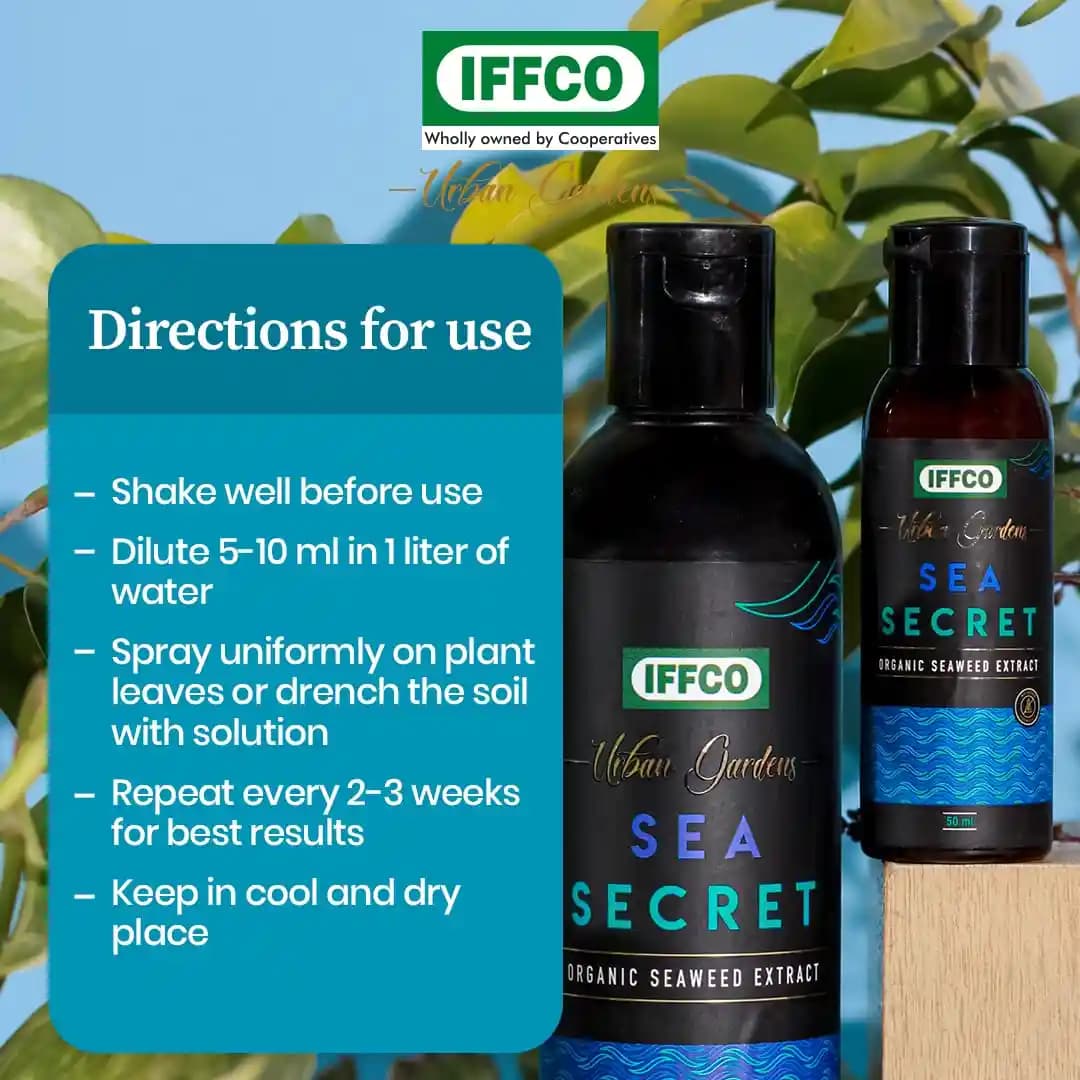 IFFCO Urban Garden Sea Secret Organic Seaweed Extract, Water Soluble Growth Promoter Liquid - Image 5