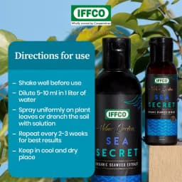 IFFCO Urban Garden Sea Secret Organic Seaweed Extract, Water Soluble Growth Promoter Liquid 5