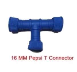 Siddhi Irrigation Drip Accessories, Pepsi T Connector 16 MM, Can Be Used Where Pipe Is Damaged And To Connect To A New Length Of Pipe - Image 2