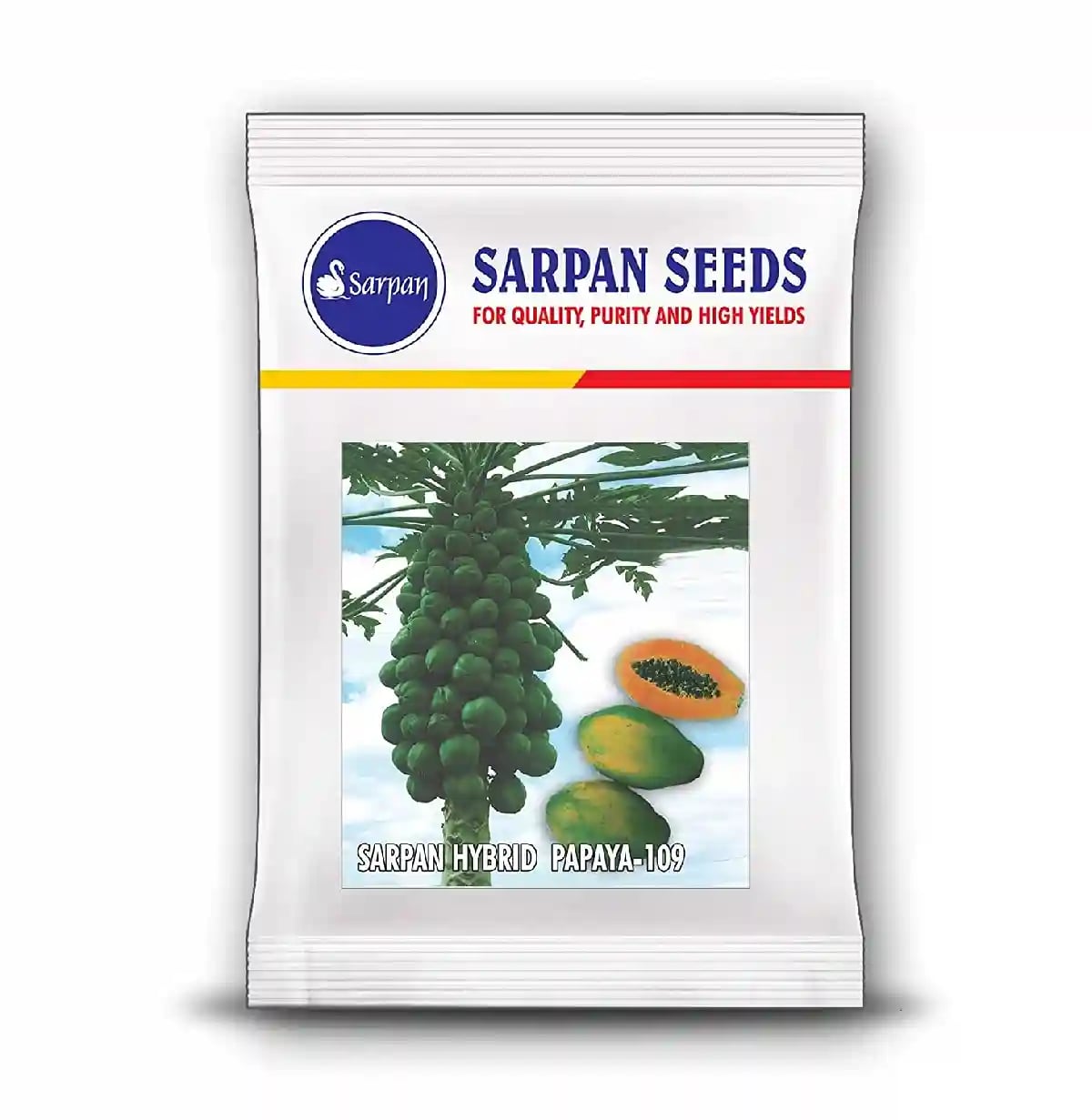 SARPAN Hybrid Papaya Solo-109 Seeds, Small fruits with Uniform size.