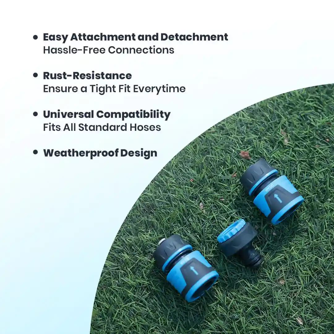 IFFCO Urban Garden Hose Connectors, 8 Spray Patterns, Leak Proof, Rust-Resistant - Image 4