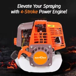 Neptune PW-768B 4-Stroke Portable Power Sprayer, 31CC Petrol Engine, 15 Meter Hose, High Pressure Up To 35 Feet Spray, Ideal For Farming & Garden 5