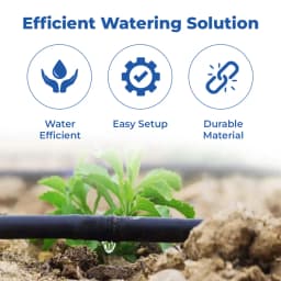 Siddhi Inline 16mm Drip Pipe, Dripper at Each 40cm, 4 Liter Water Discharge per Hour, Length-300 Meters 3