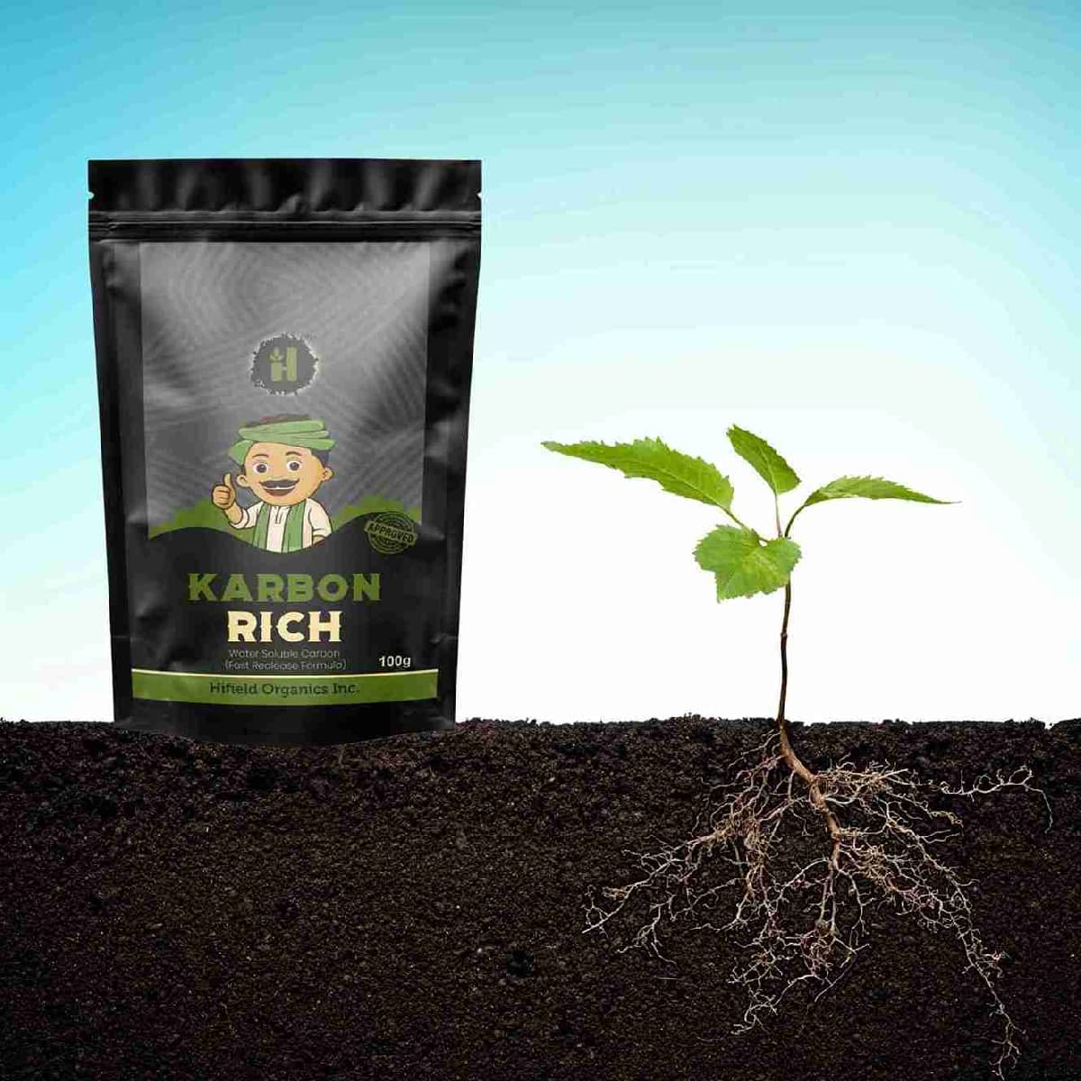Hifield Karbon Rich Potassium Humate 49%, Humic Acid 21% & Carbon, Water Soluble - Image 4