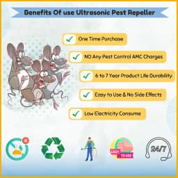 Earth Innovation Ultrasonic Rat and Rodent Pest Repellent Device for Rat, Rodent, Mouse, Squirrel. Can be Use for Home, Office, Kitchen, Store Room 10