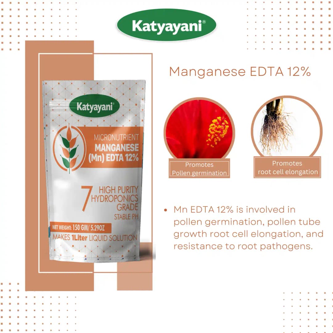 Katyayani Manganese EDTA 12%, Hydroponics Grade, Effective Solution For Manganese Deficiency and Plant Growth - Image 5