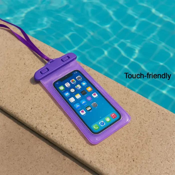 Mobile Pouch Cover Water Protector, Protector with Touch Screen & Secure Lock System (Color May Vary, Mix Design) - Image 4