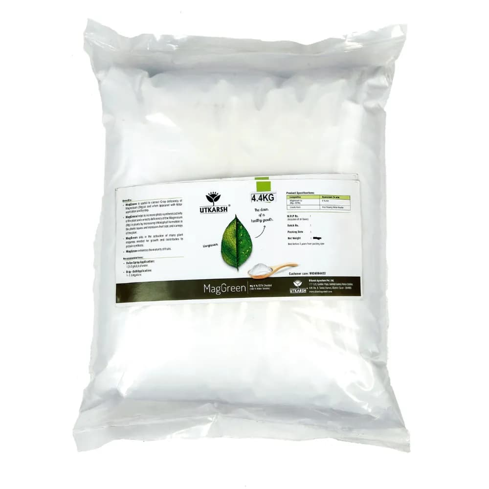 Utkarsh MagGreen (Magnesium Mg 5% EDTA Chelated Fertilizer) 100% Water Soluble Foliar Spray - Image 4