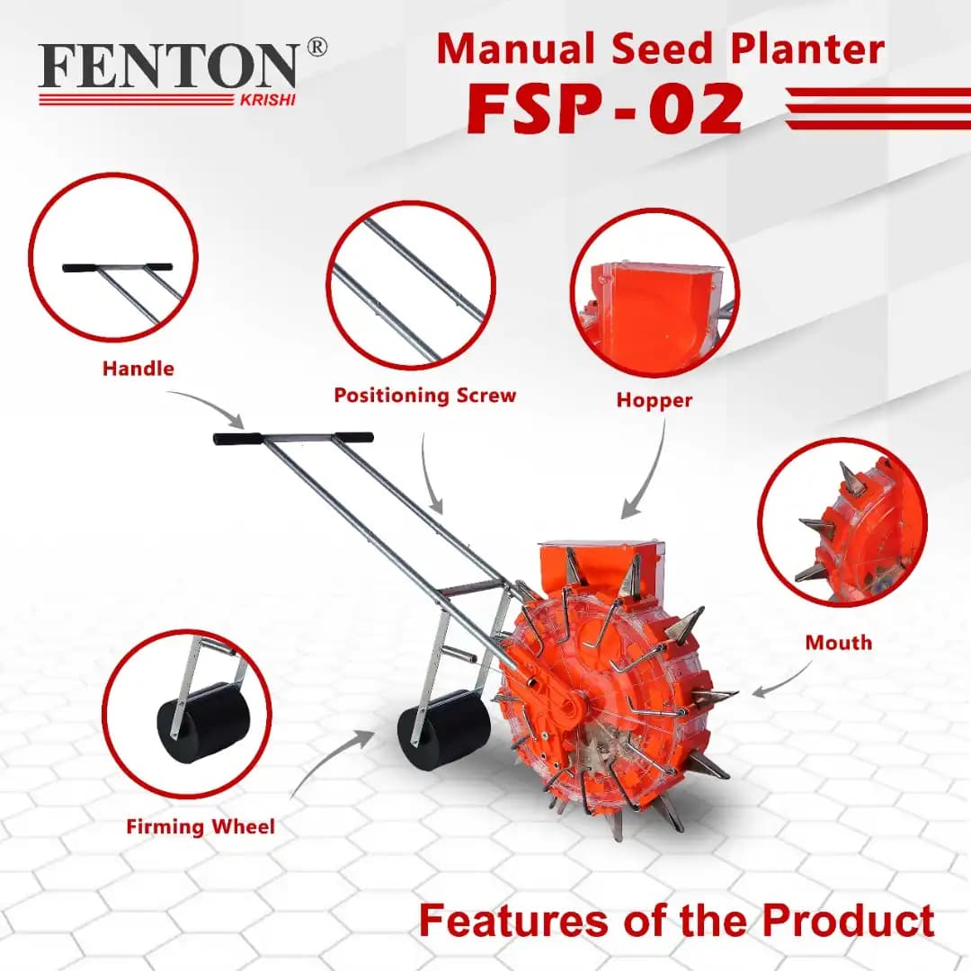 Fenton Krishi FSP-02 Manual Seed Planter, Hand-Operated Seeding Tool, Ideal For Small And Medium Size Farm - Image 3