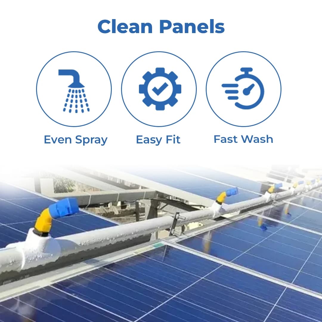 Radhe Solar Panel Cleaning Sprinkler Shower L Type With PVC T, Ideal Solution For Maintaining Solar Panels - Image 3