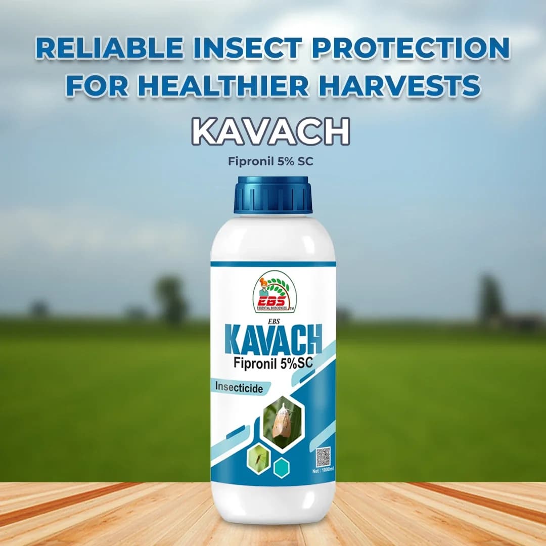 EBS Kavach Fipronil 5% SC Insecticide, Use On Paddy, Cotton, Chilli, Cabbage, And Sugarcane Crops For Sucking And Chewing Pests - Image 2