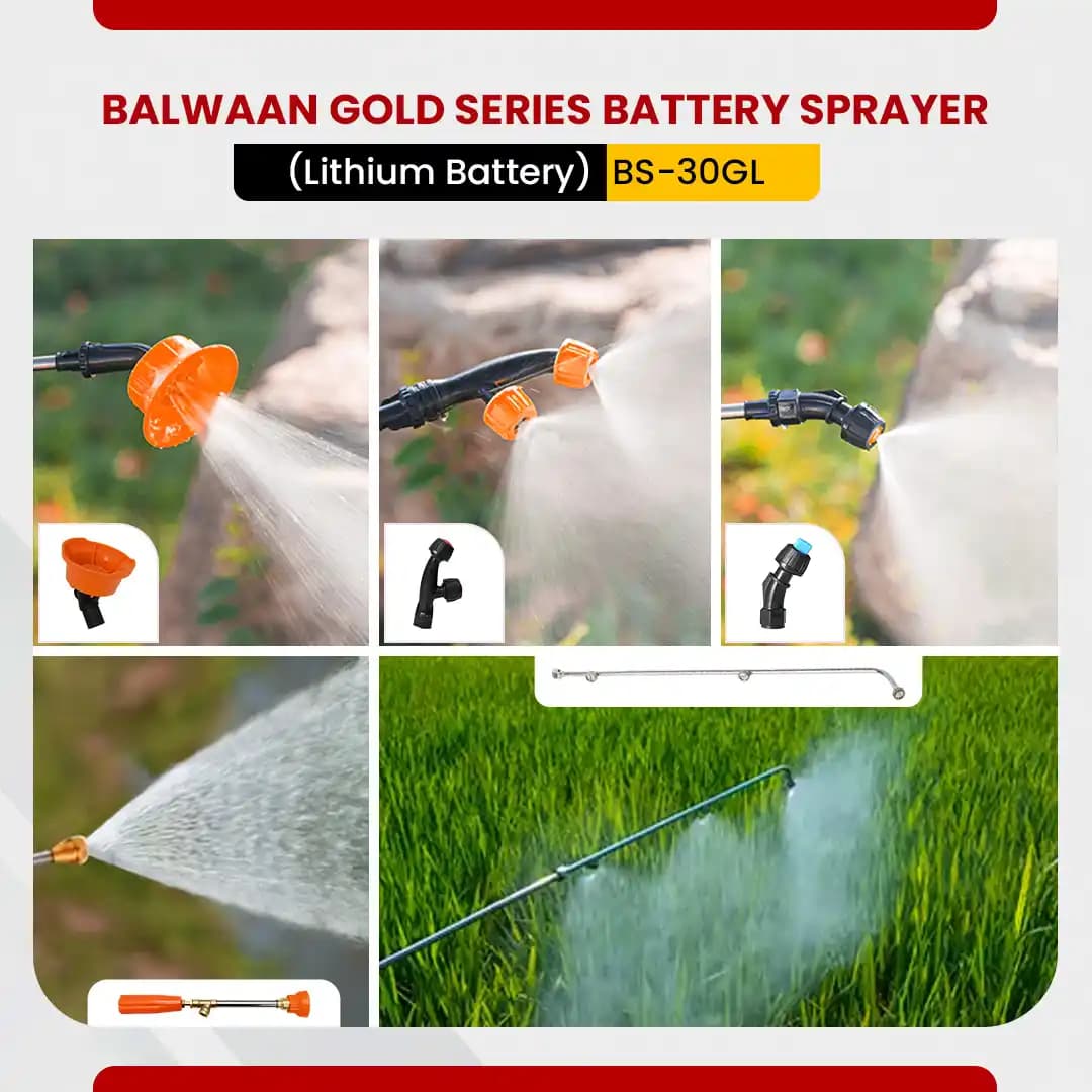 Balwaan BS-30GL Gold Series Double Motor Battery Sprayer, India\'s First Digital Battery Indicator, 12 Volt x 12 Amp, 20 L Tank - Image 8