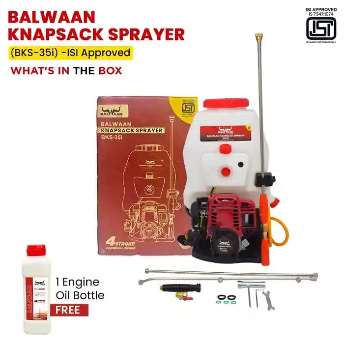Balwaan BKS 35i ISI Marked 35cc Knapsack Sprayer, Petrol Engine, ISI Engine with 25L Tank Capacity - Image 8