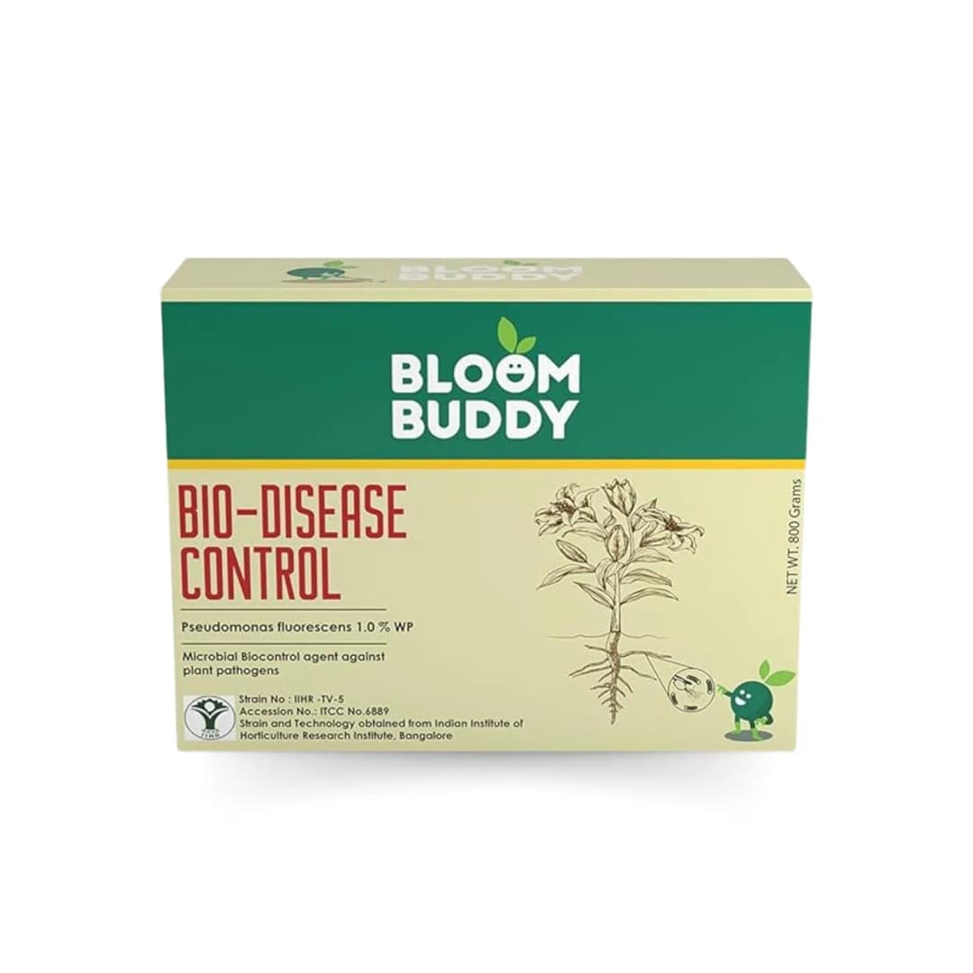 BloomBuddy Bio-Disease Control Pseudomonas Fluorescens 1.0% WP, Natural Plant Strengthener & Disease Fighter