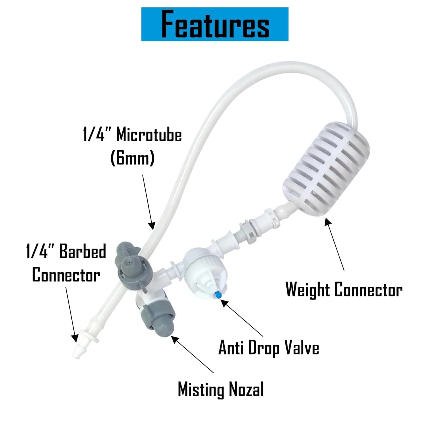 Radhe Irrigation 4 Way Fogger For Garden, Greenhouses, Mist Cooling System and Poultry Farm - Image 6