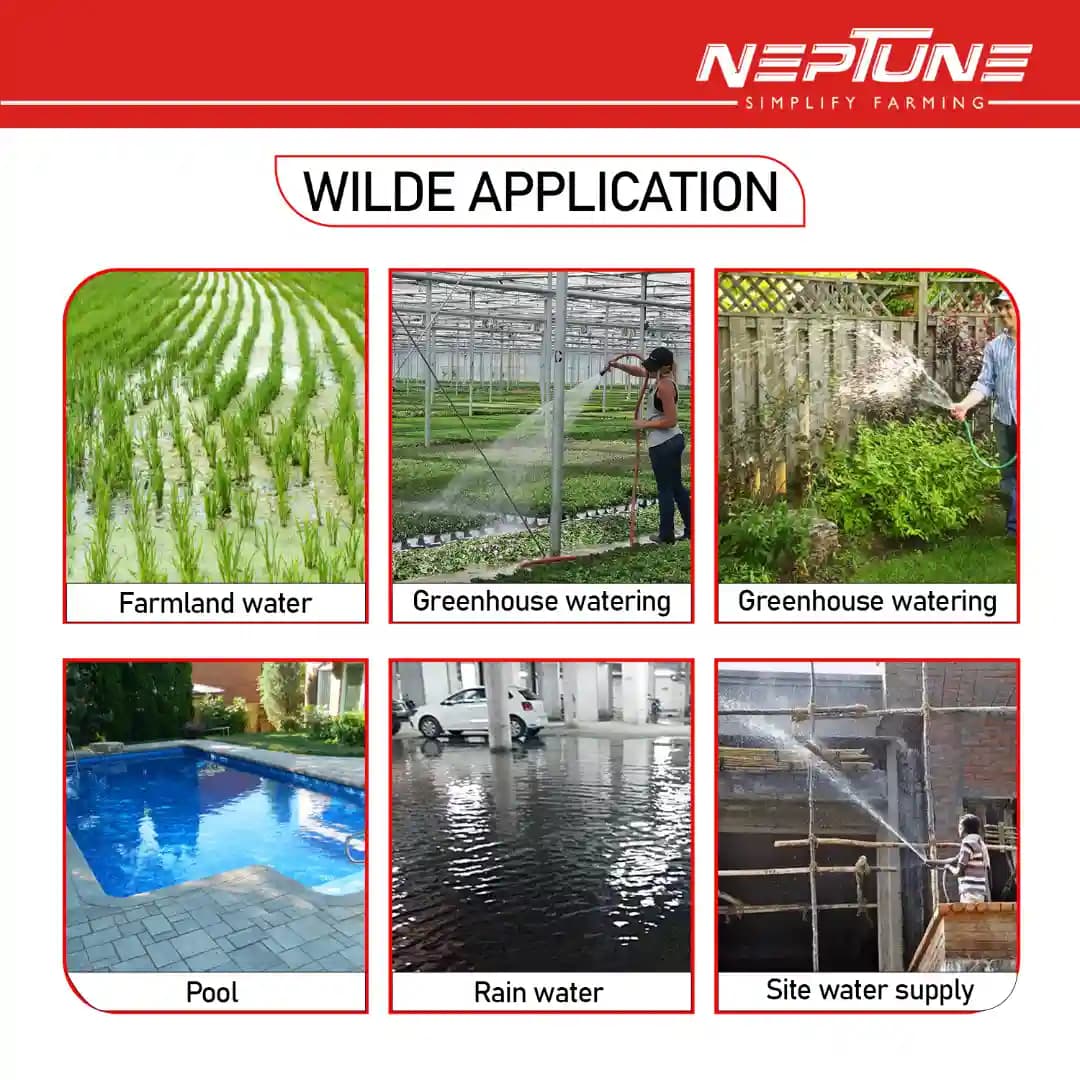 Neptune 35CC Portable Water Pump 1.5 Inch Outlet, Powerful 4 Stroke Petrol Engine, Maximum Discharge 135 L.min Ideal for Farming, Draining, & Gardning - Image 9