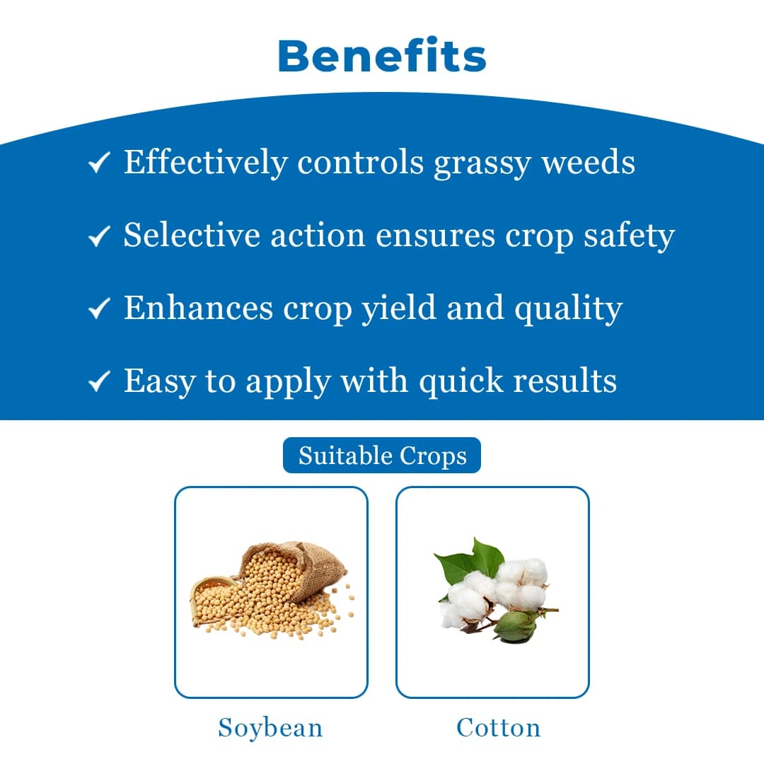 Agriventure Quizalo Silver Quizalofop Ethyl 5% EC Herbicide, Used To Control Narrow Leaf Weeds In Broad Leaf Crops. - Image 4