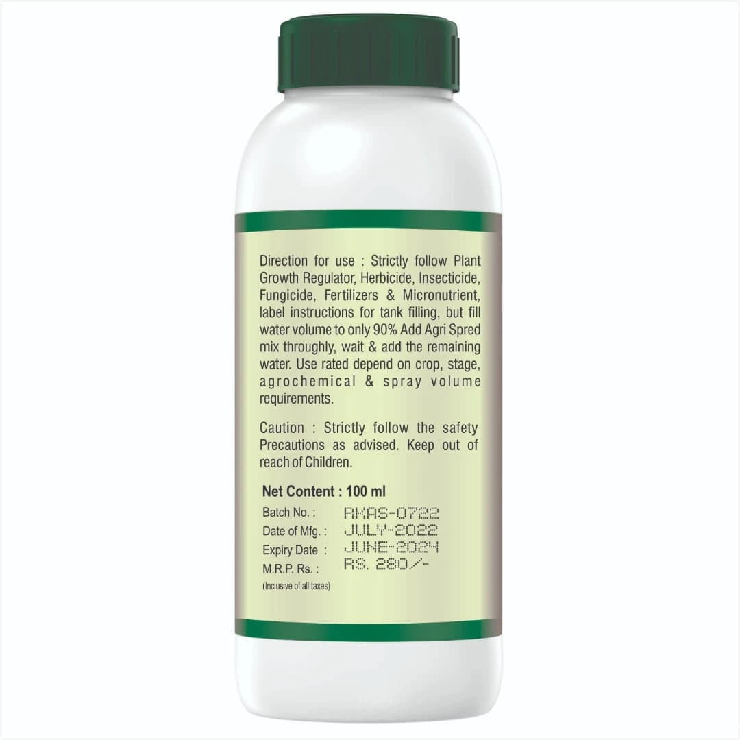 Agriventure AGRI SPRED (Silicon Spreader) Sticking Wetting Agent, Non-Ionic Surfactants - Image 4