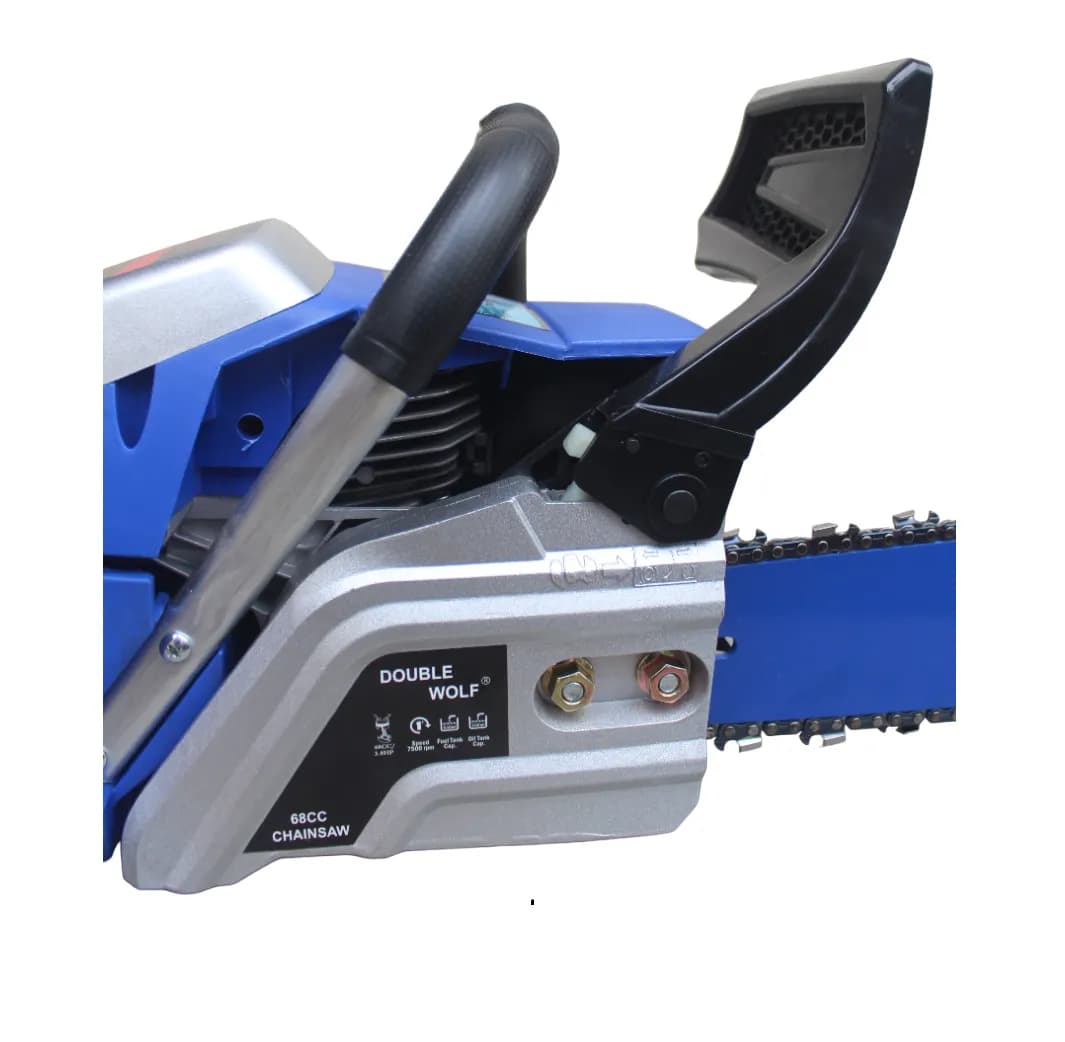 Double Wolf 68CC Heavy Super X Chainsaw, 2 Stroke Petrol Engine, Air-Cooled - Image 6
