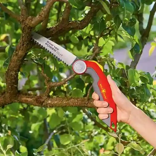 Wolf Garten Folding Saw (Power Cut Saw 145), Ideal For Sawing Through Smaller Branches - Image 1