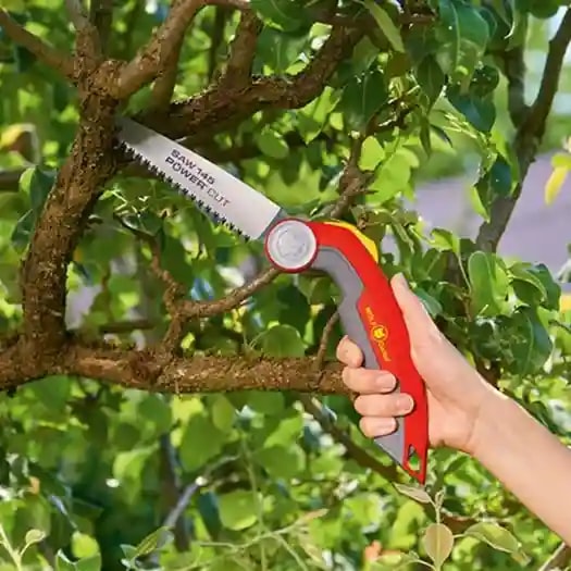 Wolf Garten Folding Saw (Power Cut Saw 145), Ideal For Sawing Through Smaller Branches
