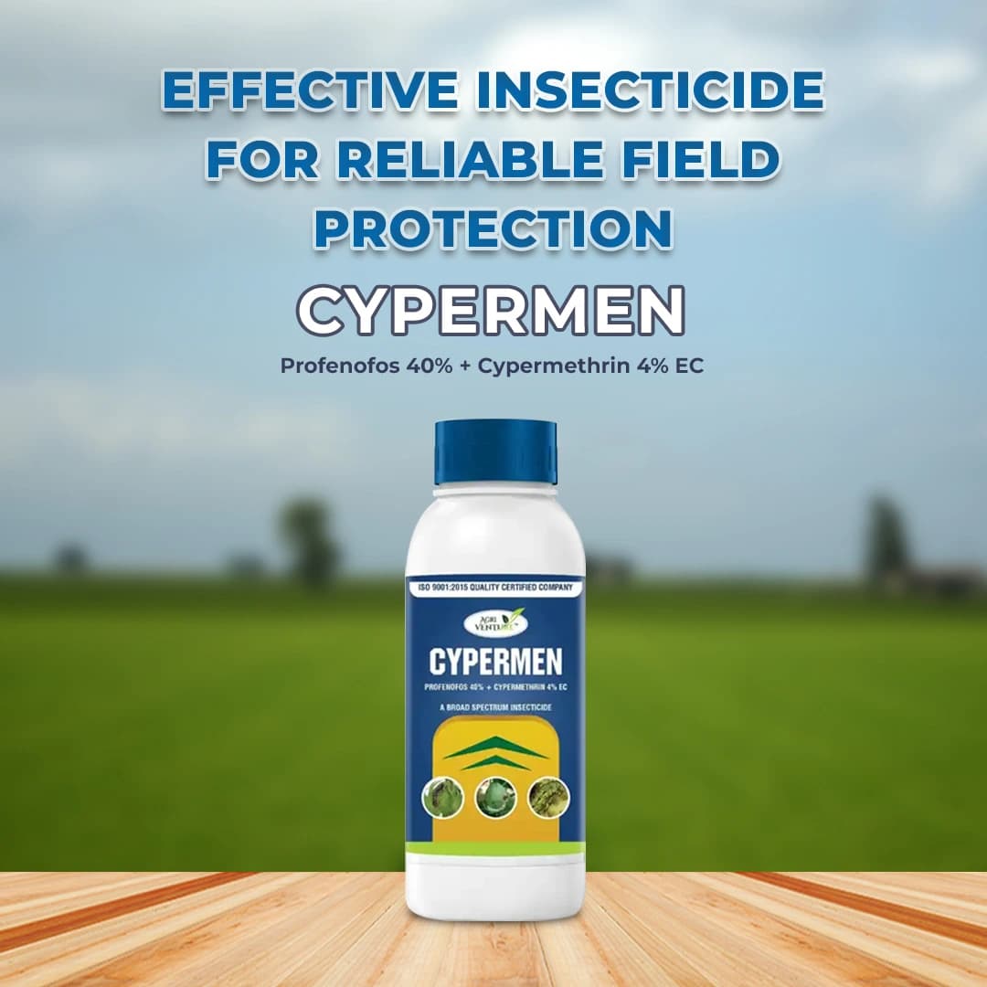 Agriventure CYPERMEN (Profenofos 40% + Cypermethrin 4% EC) Insecticides, Control Bollworm - Image 3