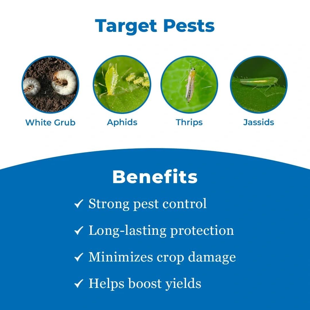 BACF EndTask Fipronil 40% + Imidacloprid 40% WG, Contact and Systemic Insecticides, Targets White grubs, and other sucking pests - Image 3