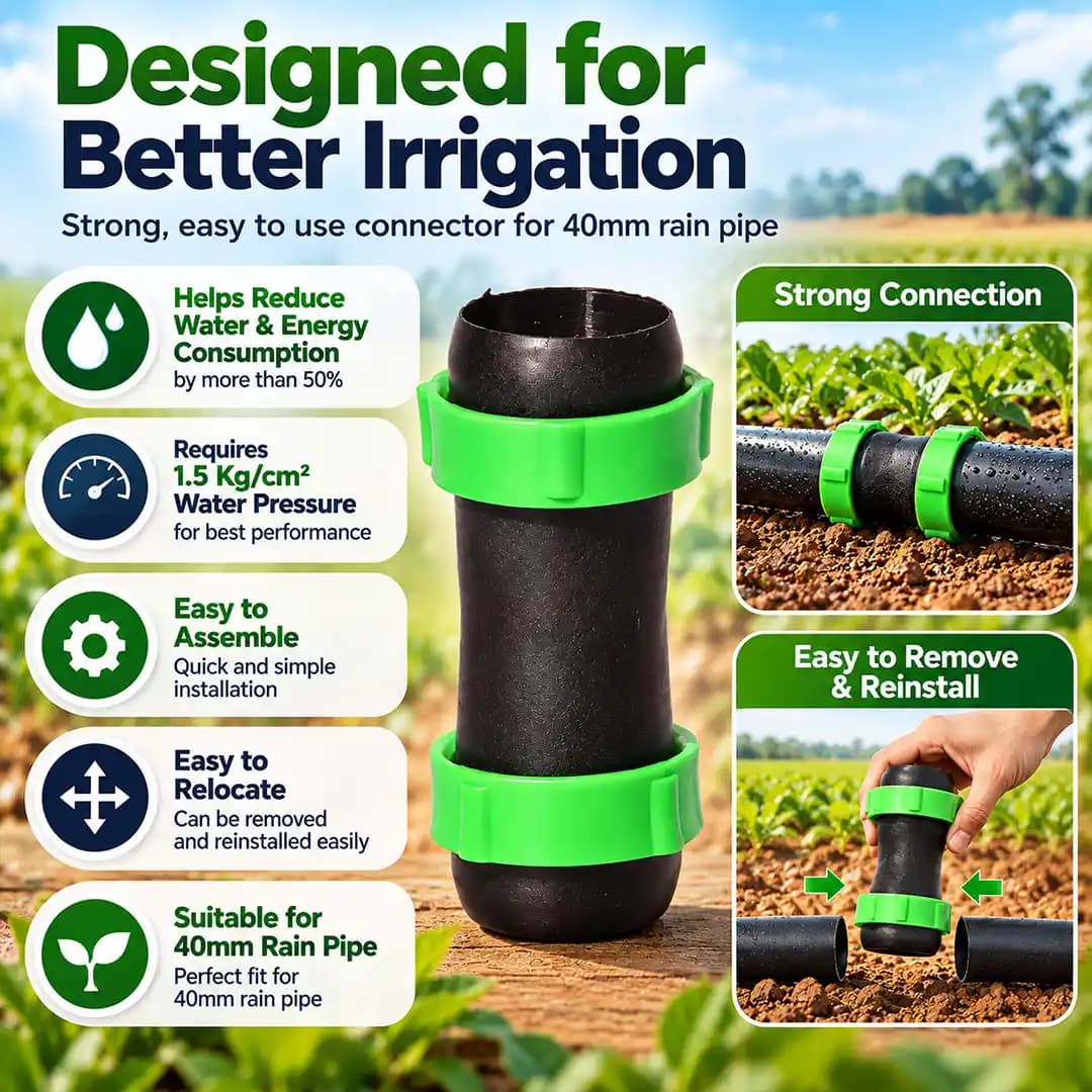 Rain Pipe Connector - Joiner 40mm Fittings, Durable and Excellent Quality Material - Image 2