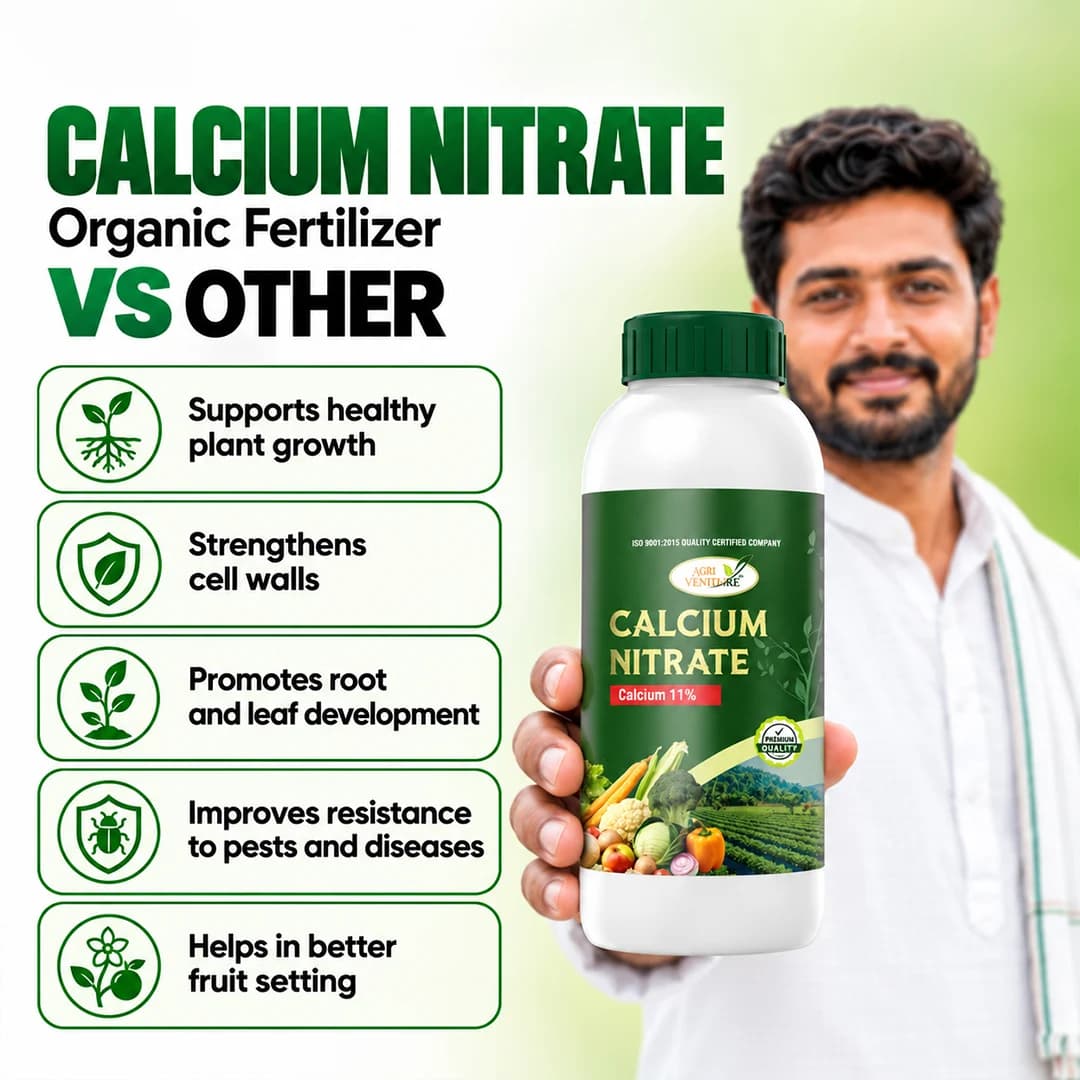 Agriventure Calcium Nitrate, Calcium 11%, 100% Water Soluble Fertilizer, Used In All Crops - Image 6