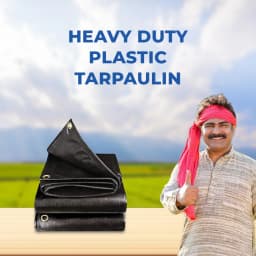 Black HDPE 175 GSM Heavy Duty Plastic Tarpaulin, Tirpal, Tadpatri for Multipurpose, Strong and Long Lasting Product 5