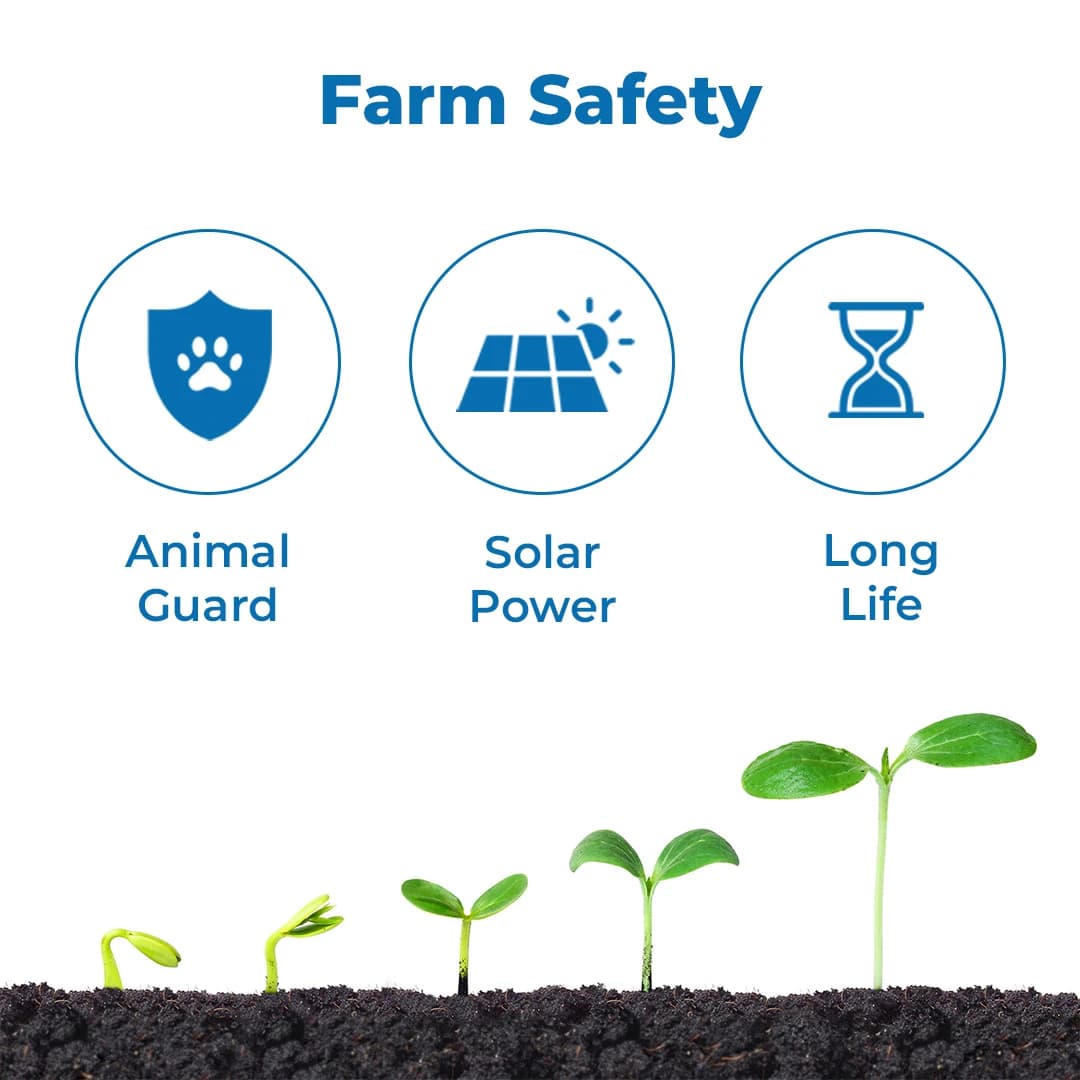Kamal Agrotech Zatka Machine Kit With Solar Panel, Battery, Siren, Insulator - For 50 Acre - Image 3